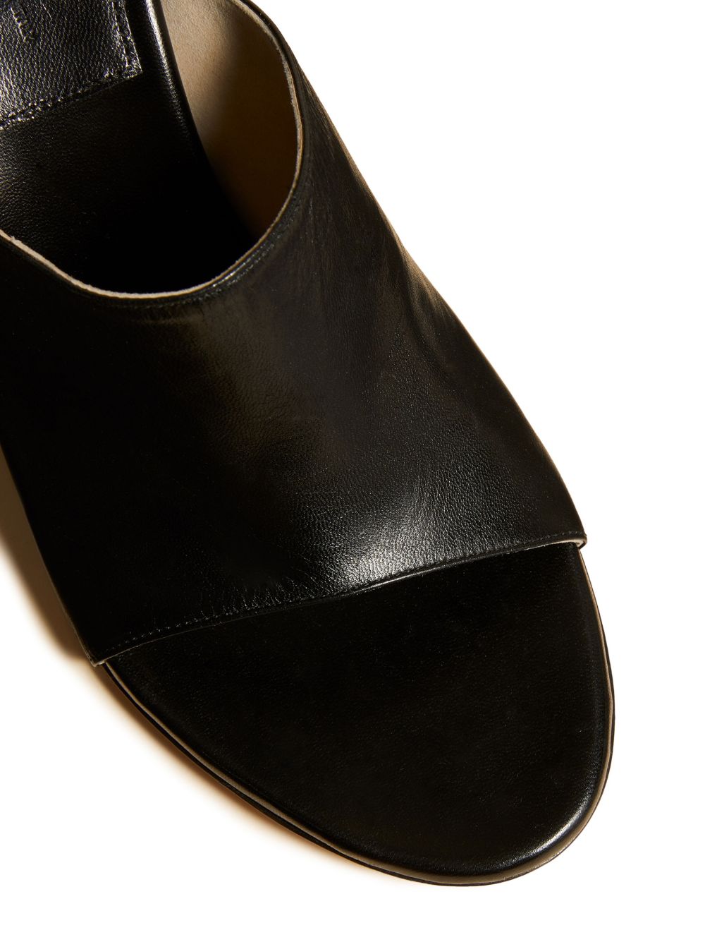 Shop Khaite The Marion 75mm Leather Sandals In Black