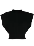 Rick Owens cap-sleeves cropped top - Black