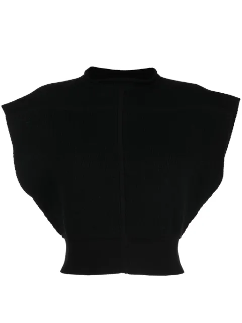 Rick Owens cap-sleeves cropped top 