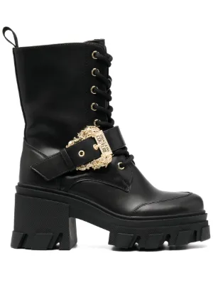 Versace leather clearance boots