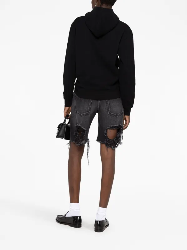 Saint Laurent ドローストリング パーカー | ブラック | FARFETCH JP Saint Laurent ドローストリング パーカー | ブラック | FARFETCH JP