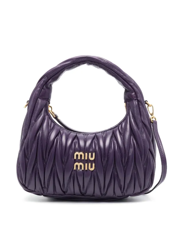 ☆送料・関税込☆MIUMIU★MATELASSE WANDER BAG★バッグ★ Miu Miu Wander Matelassé Shoulder Bag | Brown | FARFETCH