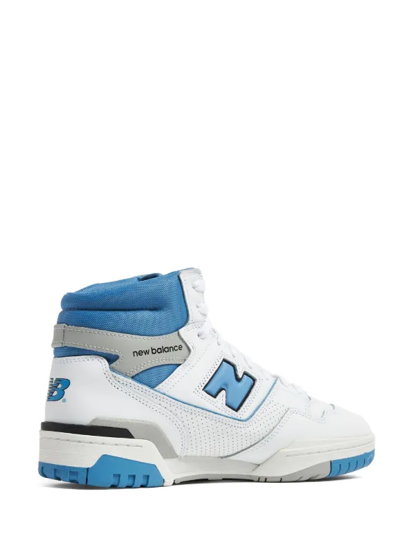 New Balance 650 Leather hi-top Sneakers | White | FARFETCH