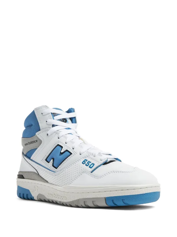 New Balance 650 Leather hi-top Sneakers | White | FARFETCH
