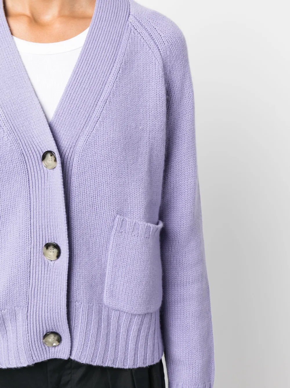 Damen V-Ausschnitt Weste Aus Merino Wolle - Ärmellose Cardigan Loose Fit