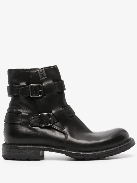 Moma buckle-fastening calf leather boots