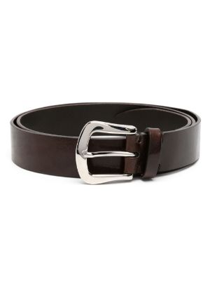 Brunello Cucinelli - Brown leather braided belt MAUZC327 - buy with Latvia  delivery at Symbol