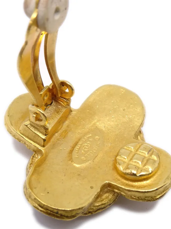 CHANEL Pre-Owned 1994 ココマーク クロス イヤリング