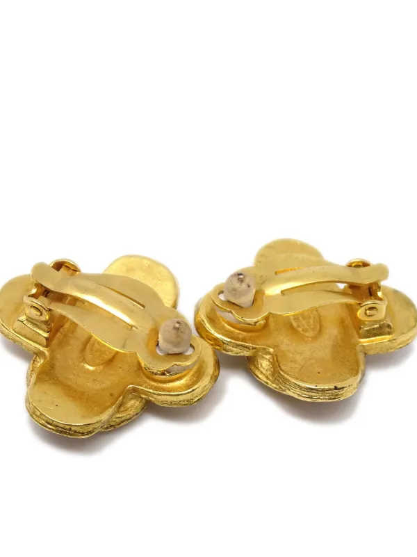 CHANEL Pre-Owned 1994 ココマーク クロス イヤリング