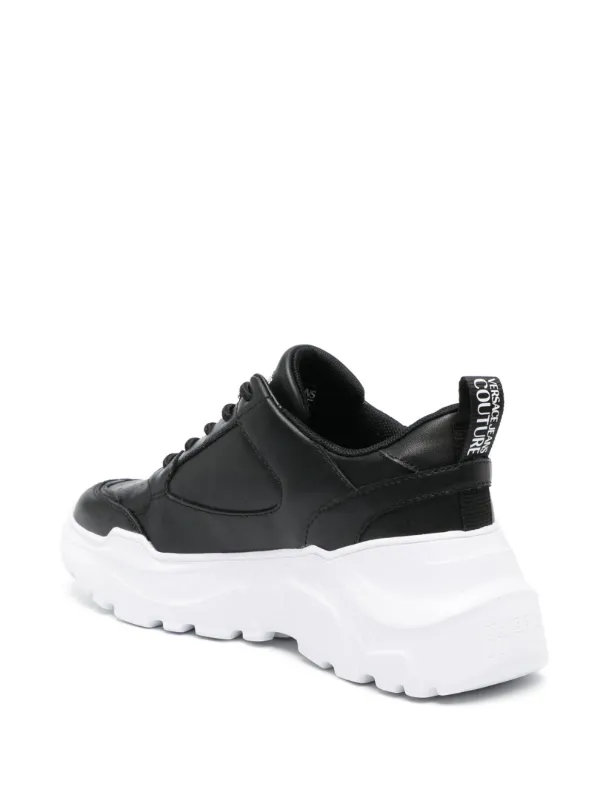 Versace Jeans Couture logo-patch low-top Sneakers | Black