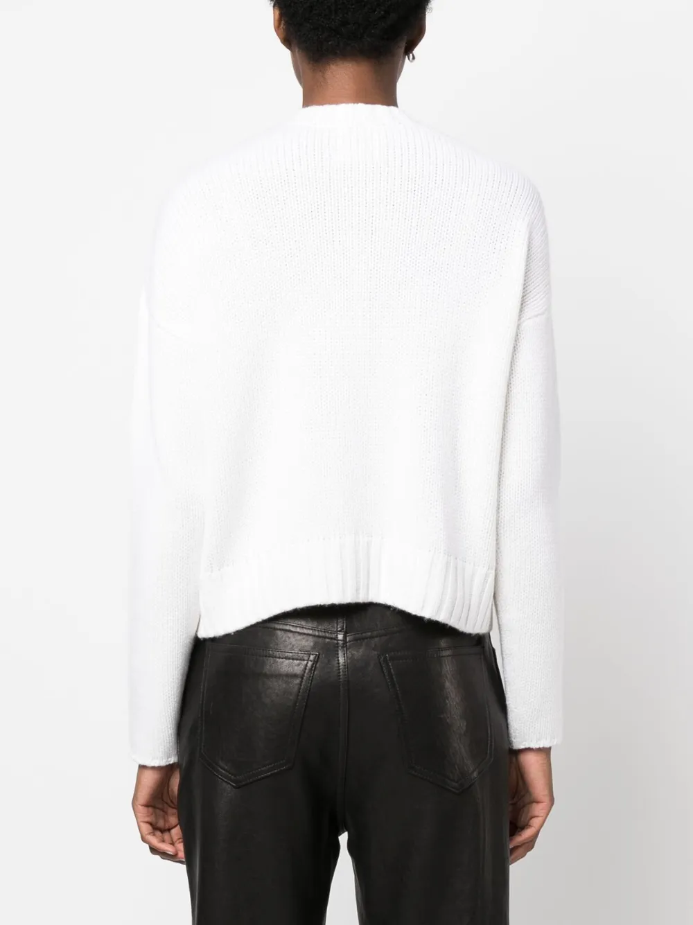 Allude Cable-knit Cashmere Cardigan In White