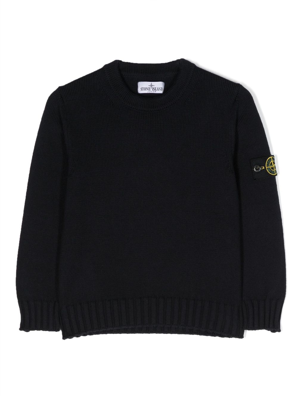 Stone Island Junior Compass-patch crew-neck jumper - Blue