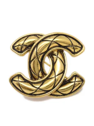 CHANEL Pre-Owned 1980-1990s ココマーク ブローチ | ゴールドトーン
