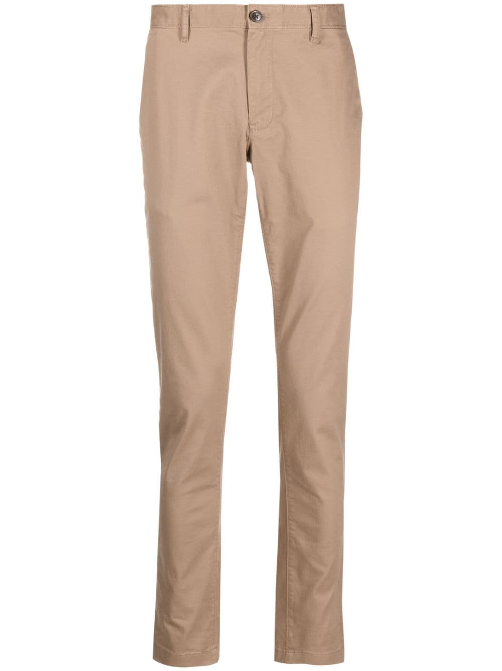 Michael Kors Skinny-fit Stretch-cotton Chino Pants In Natural