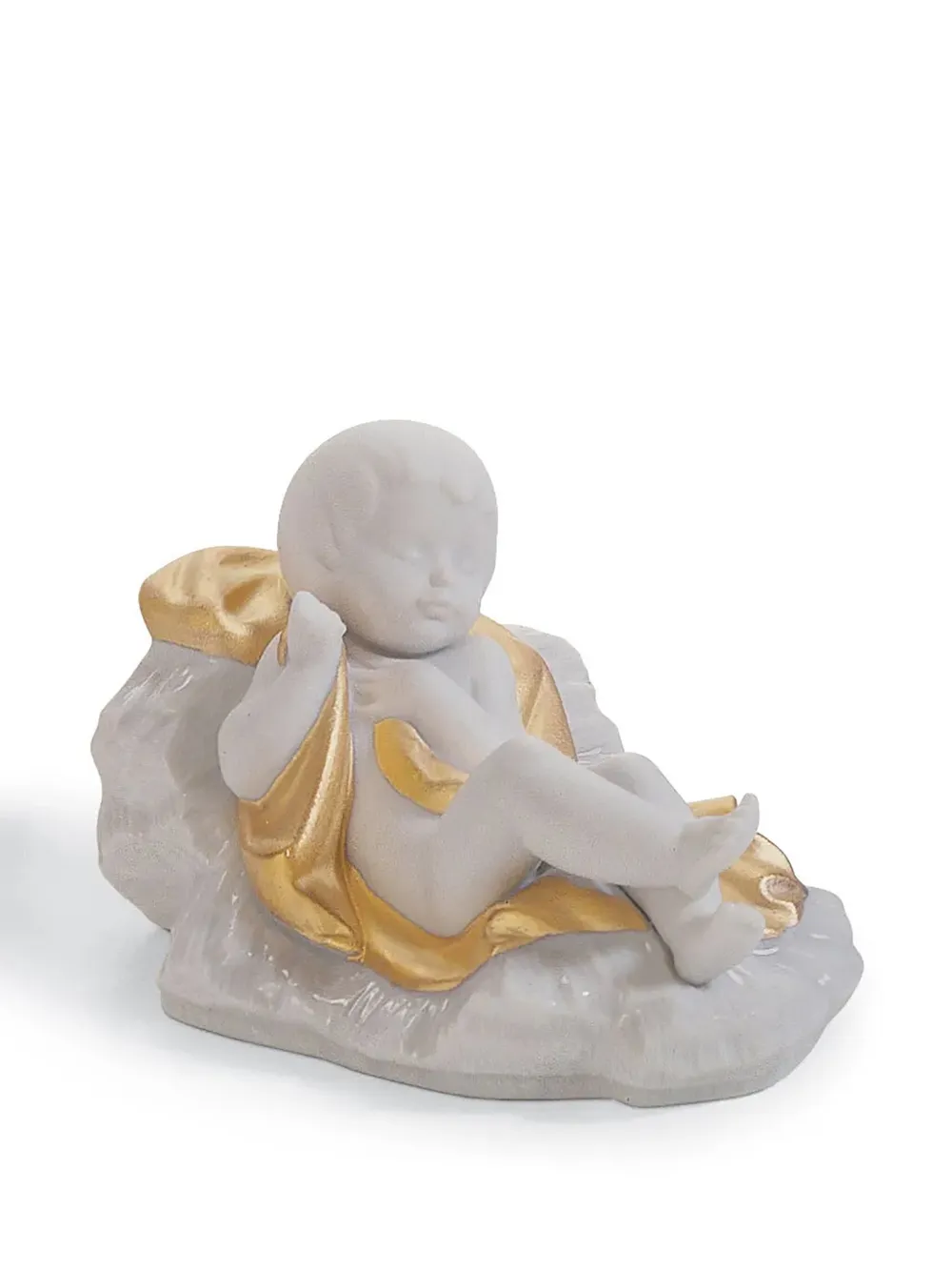 Lladrò Mary Nativity Porcelain Sculpture Set In Neutrals