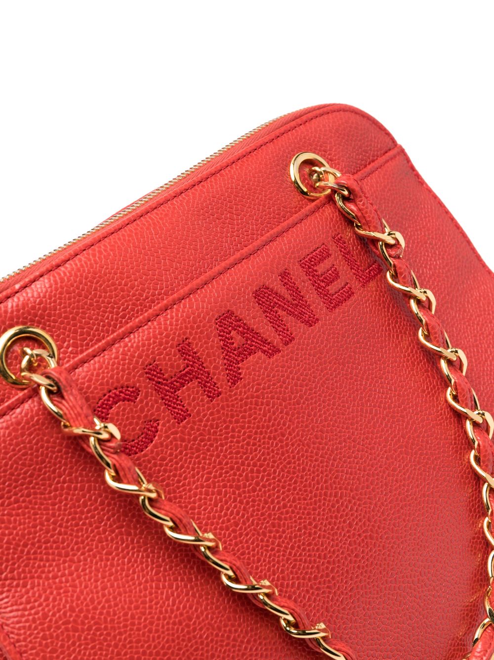 CHANEL 1997-1999 logo-debossed shoulder bag Women