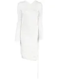 KHAITE The Arabella ruched midi dress - White