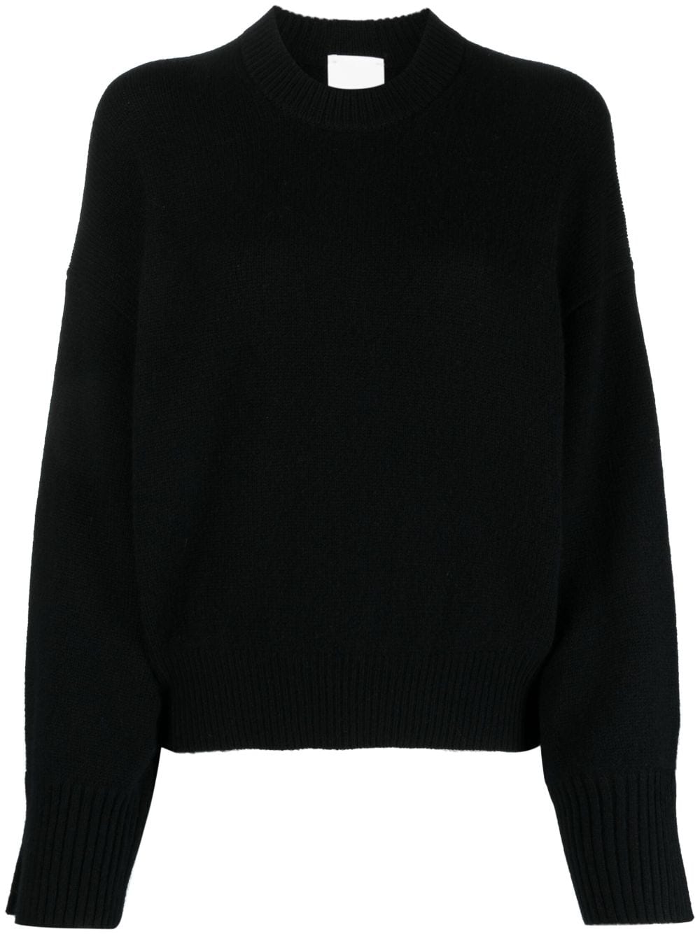 Allude Crew-neck Cashmere-blend Jumper In Black