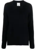 Allude drop-shoulder ribbed jumper - Blue