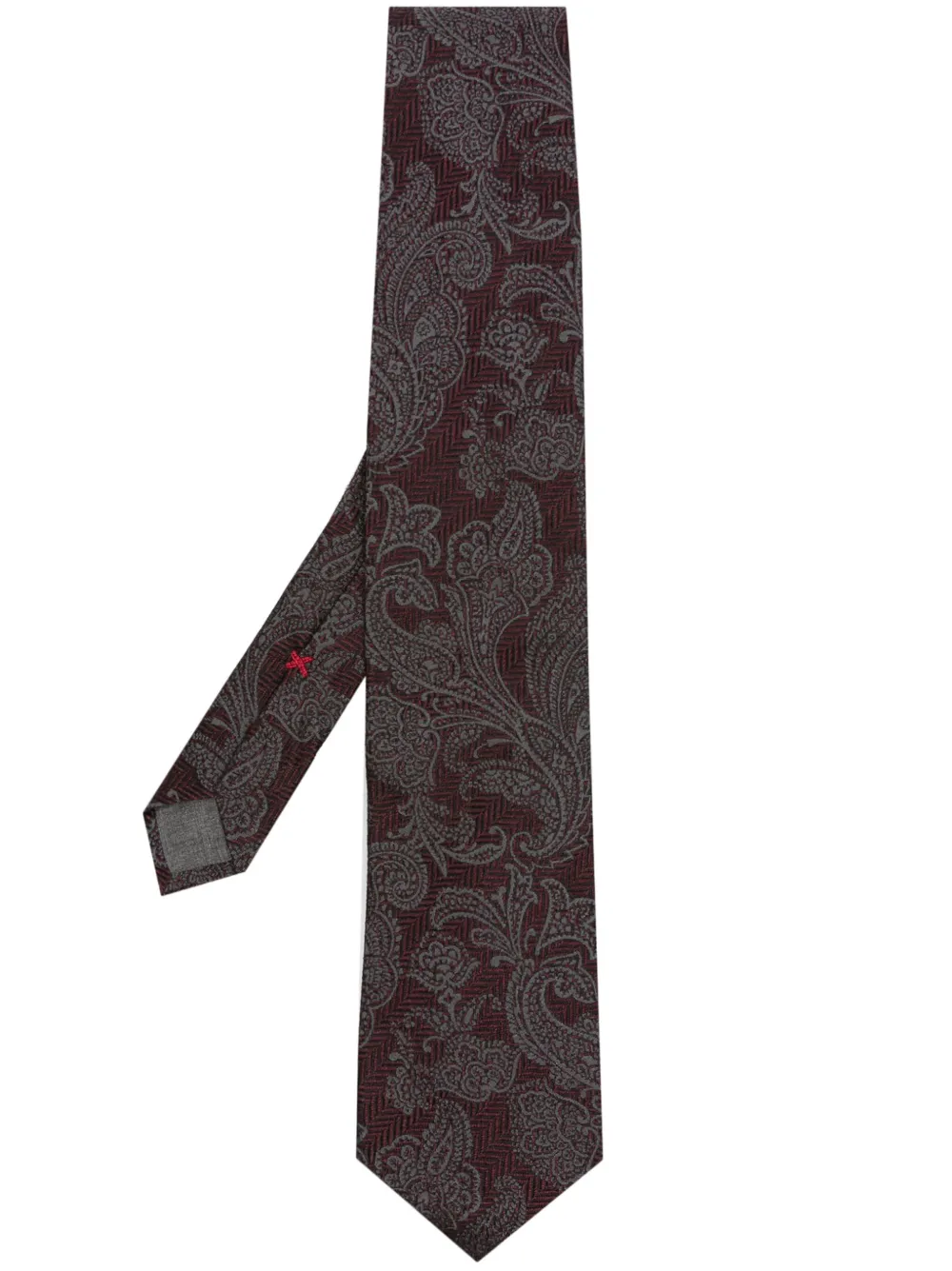 Brunello Cucinelli paisley-design silk tie