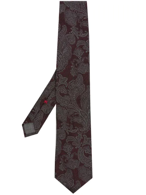Brunello Cucinelli paisley-design silk tie