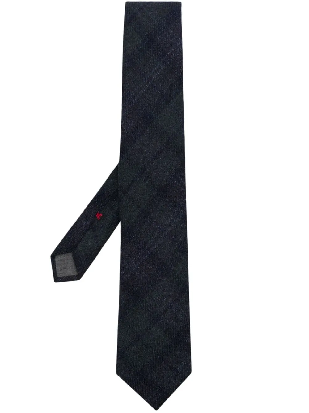 Brunello Cucinelli mélange-effect knitted tie | Blue | Image 1
