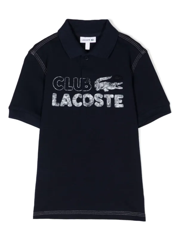 Boys white clearance lacoste t shirt