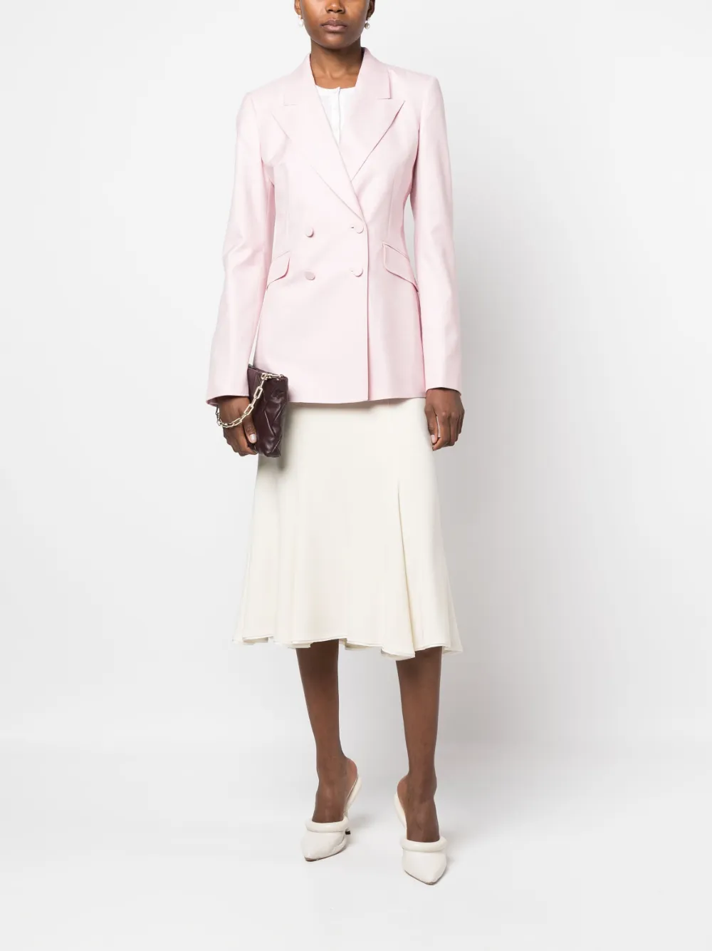 Gabriela Hearst Blazer met dubbele rij knopen - Roze
