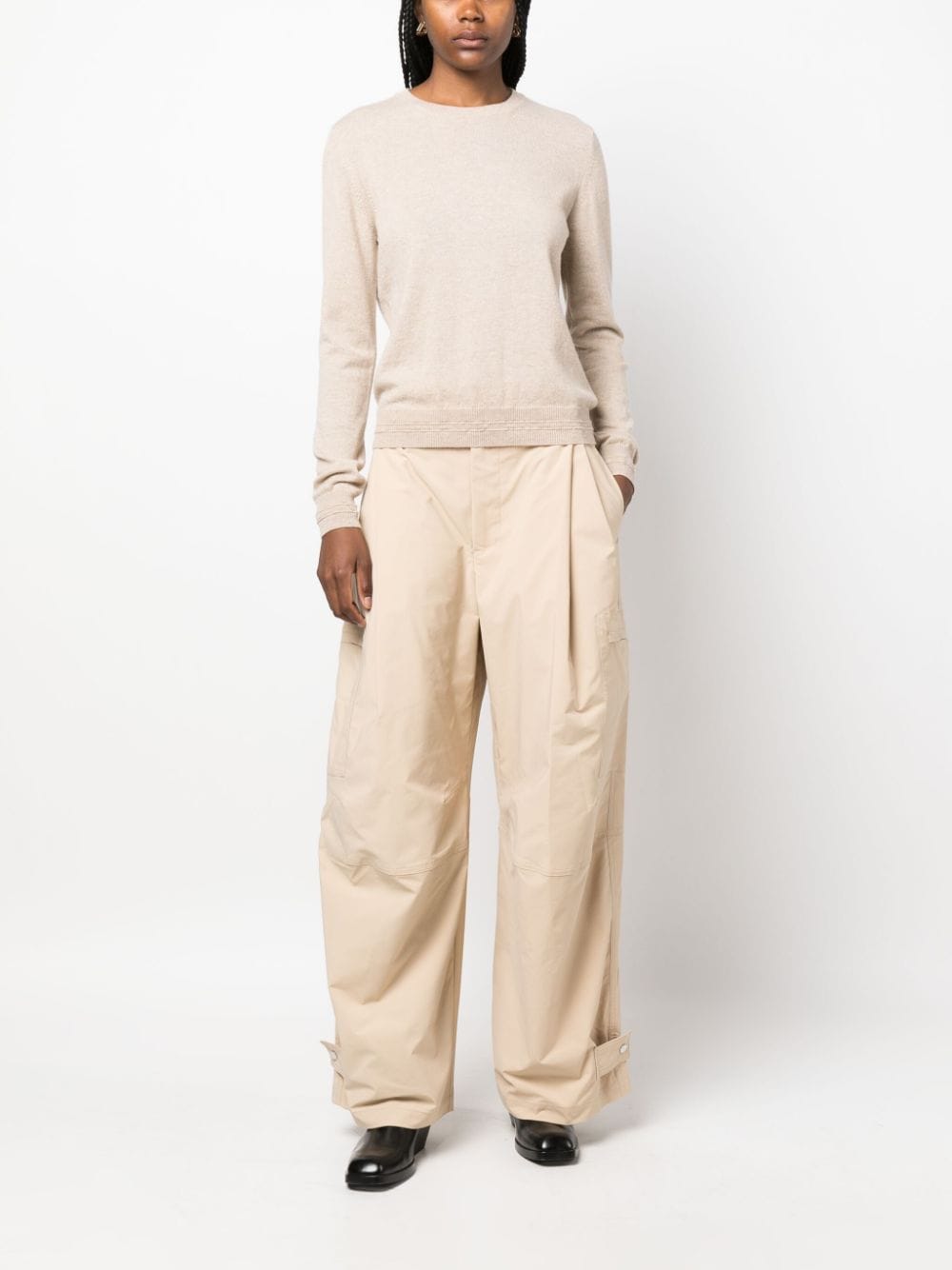 There Was One crew neck cashmere jumper - Beige
