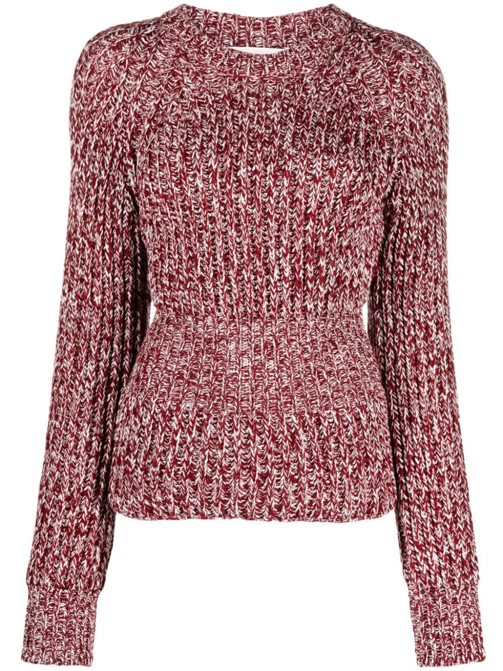 There Was One Mélange Effect Virgin Wool Jumper In Pink