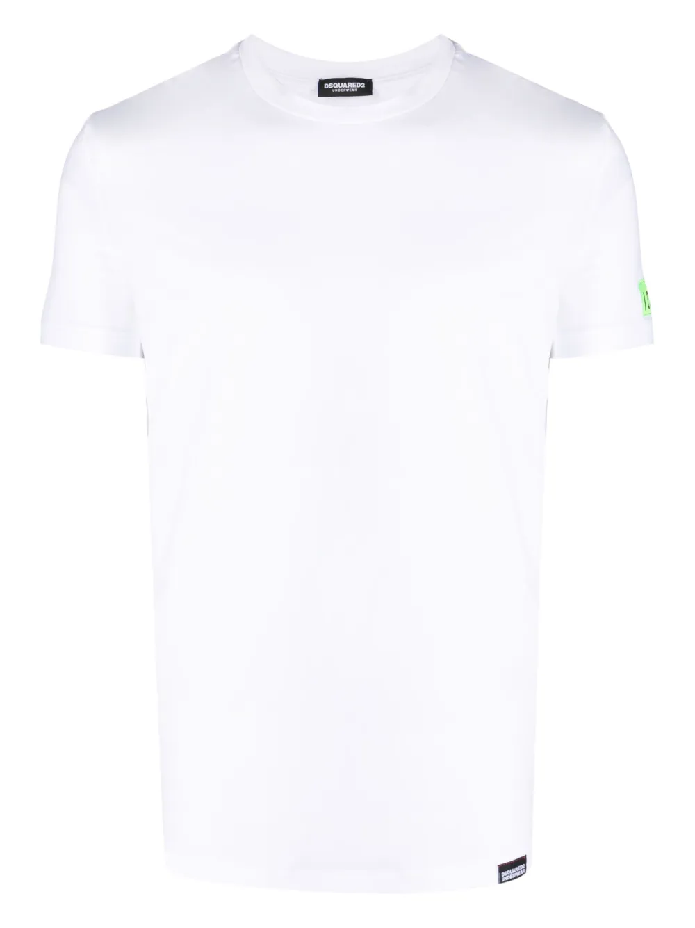 Shop Dsquared2 Logo-patch Cotton T-shirt In White