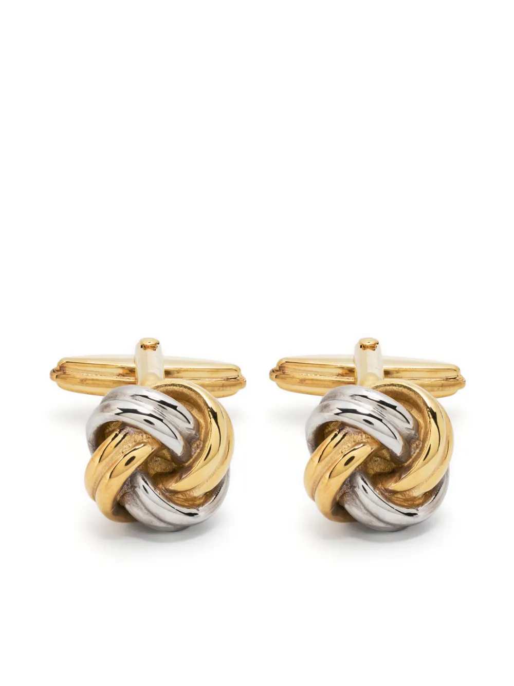 Lanvin Intertwined Knot Cufflinks In Gold