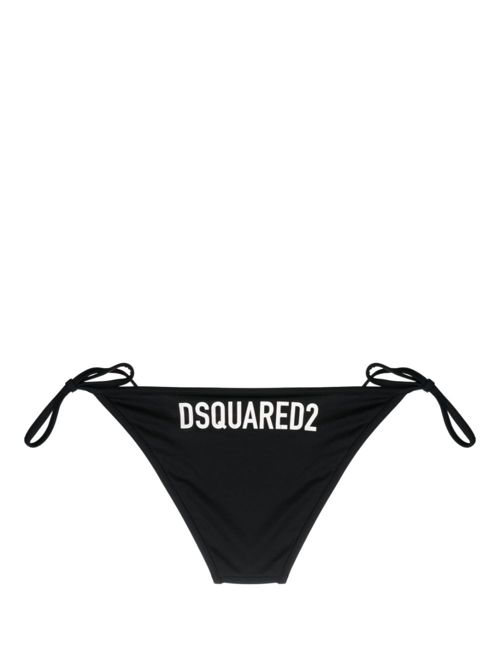 Shop Dsquared2 Technicolor Logo-print Bikini Bottoms In Schwarz