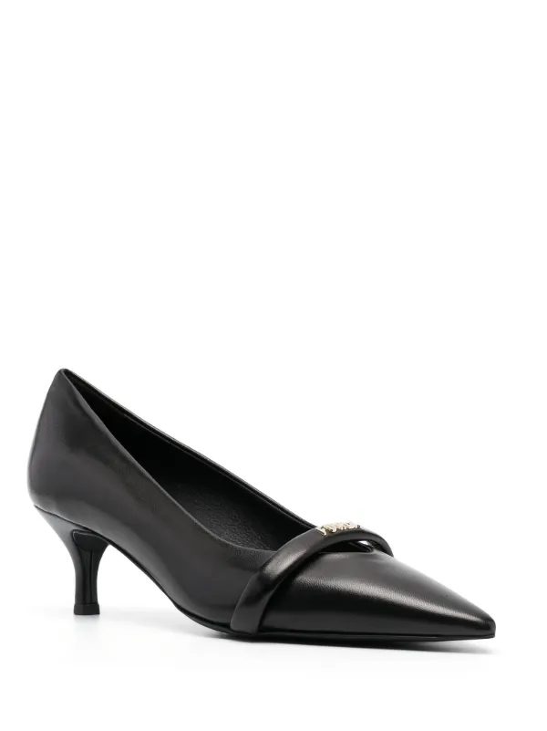 FURLA パンプス　黒　361/2 Furla Core logo-plaque Pumps | Black | FARFETCH