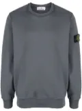 Stone Island Compass-patch cotton sweatshirt - Grey
