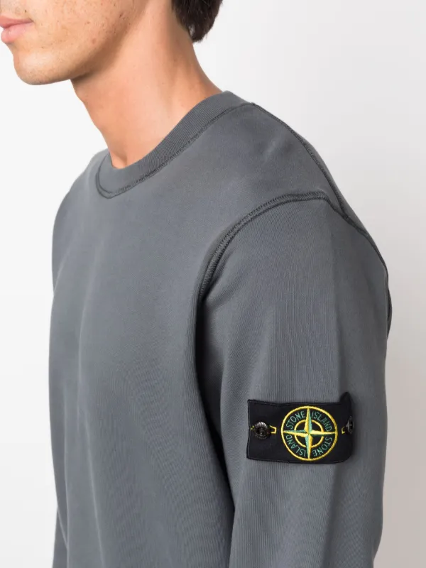 STONE  コンパス スウェットシャツ Stone Island コンパスバッジ スウェットシャツ | グレー