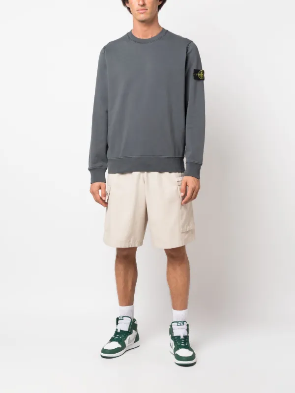 STONE  コンパス スウェットシャツ Stone Island コンパスバッジ スウェットシャツ | グレー