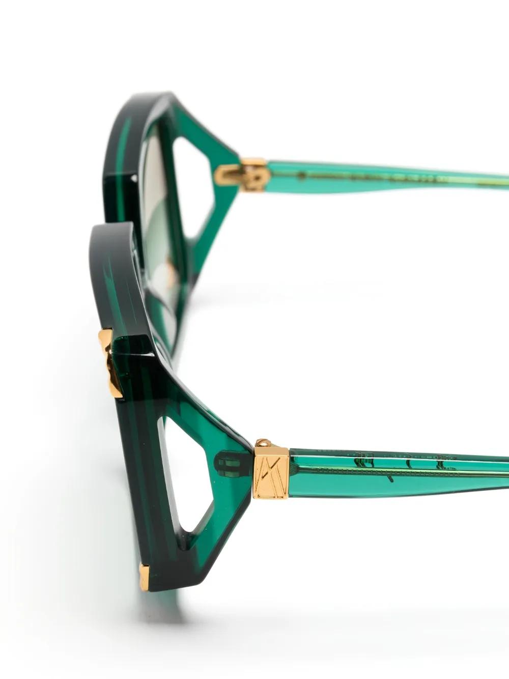 ANNA-KARIN KARLSSON Zonnebril met oversized montuur Groen