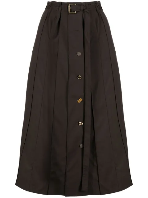 Rejina Pyo Noor pleated wool midi skirt