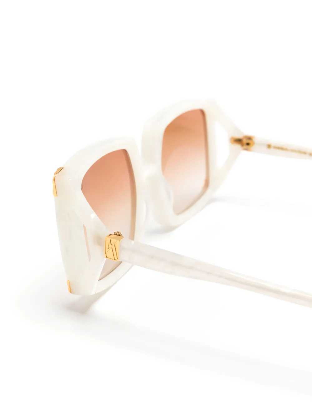 ANNA-KARIN KARLSSON Strawberry Moon zonnebril met oversized montuur Wit