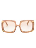 ANNA-KARIN KARLSSON Strawberry Moon oversized-frame sunglasses - Neutrals