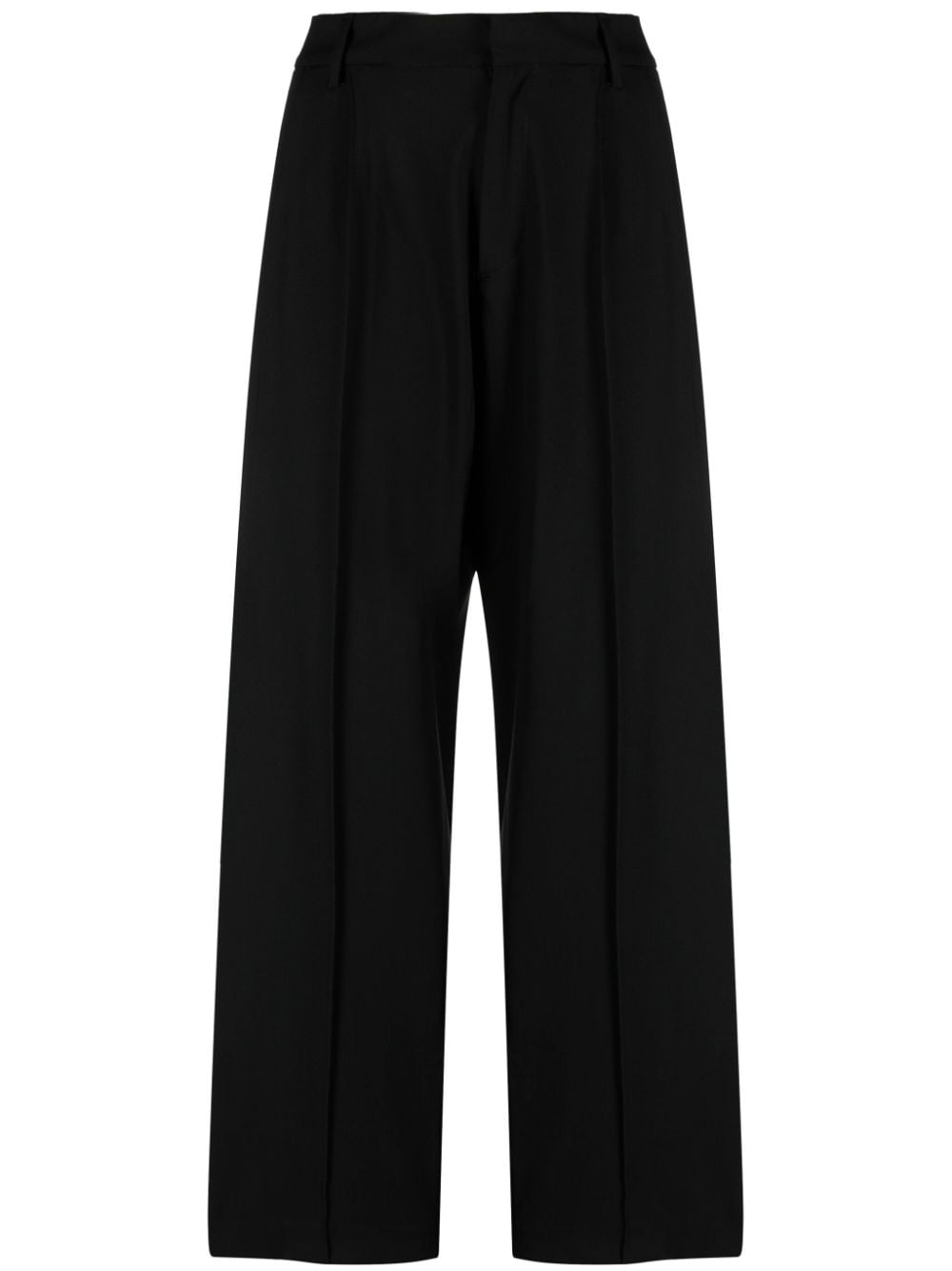 pleated wool trousers