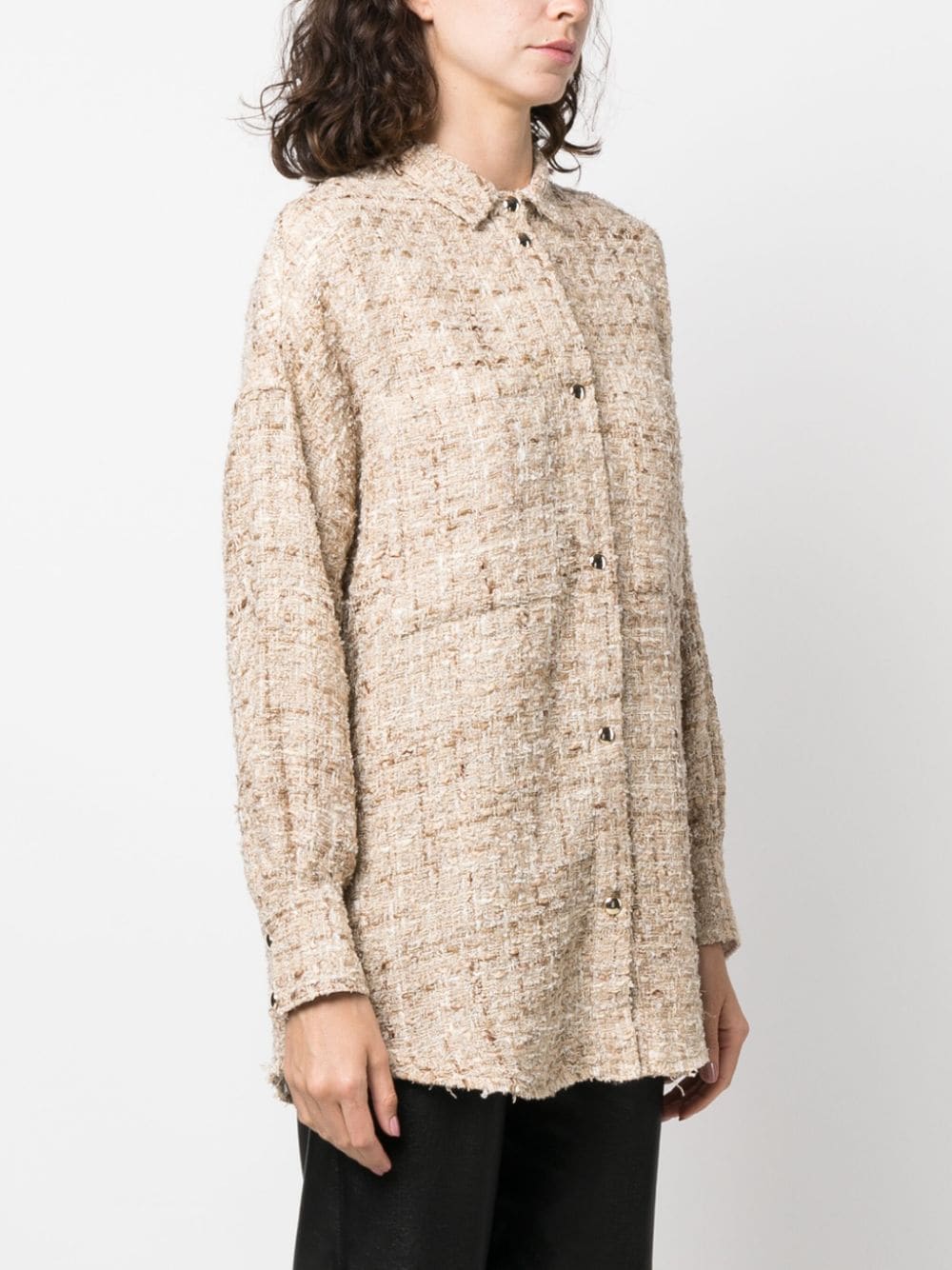 IRO long-sleeve Bouclé Shirt - Farfetch