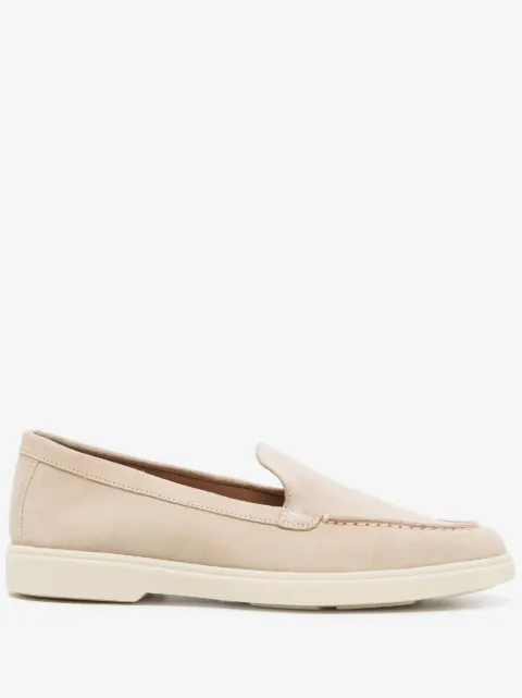 Santoni suede round-toe loafers