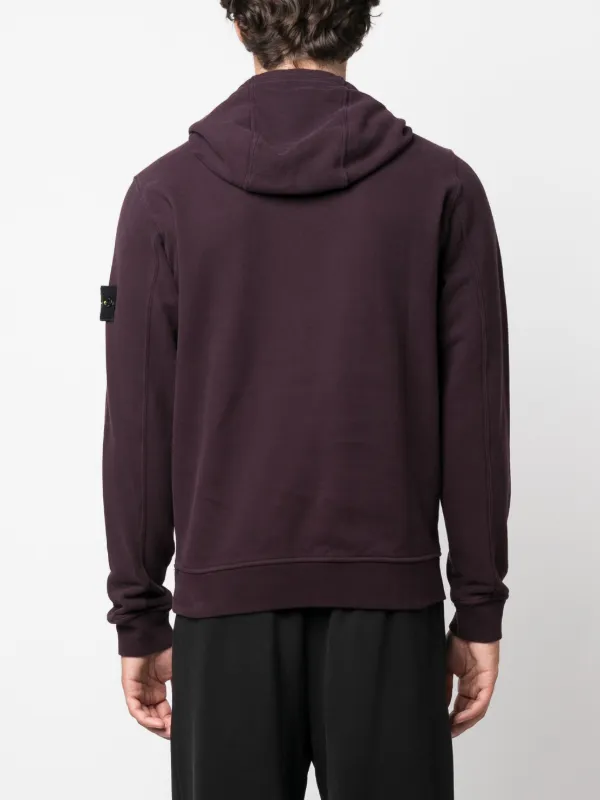 Stone Island Compass motif Cotton Hoodie Farfetch