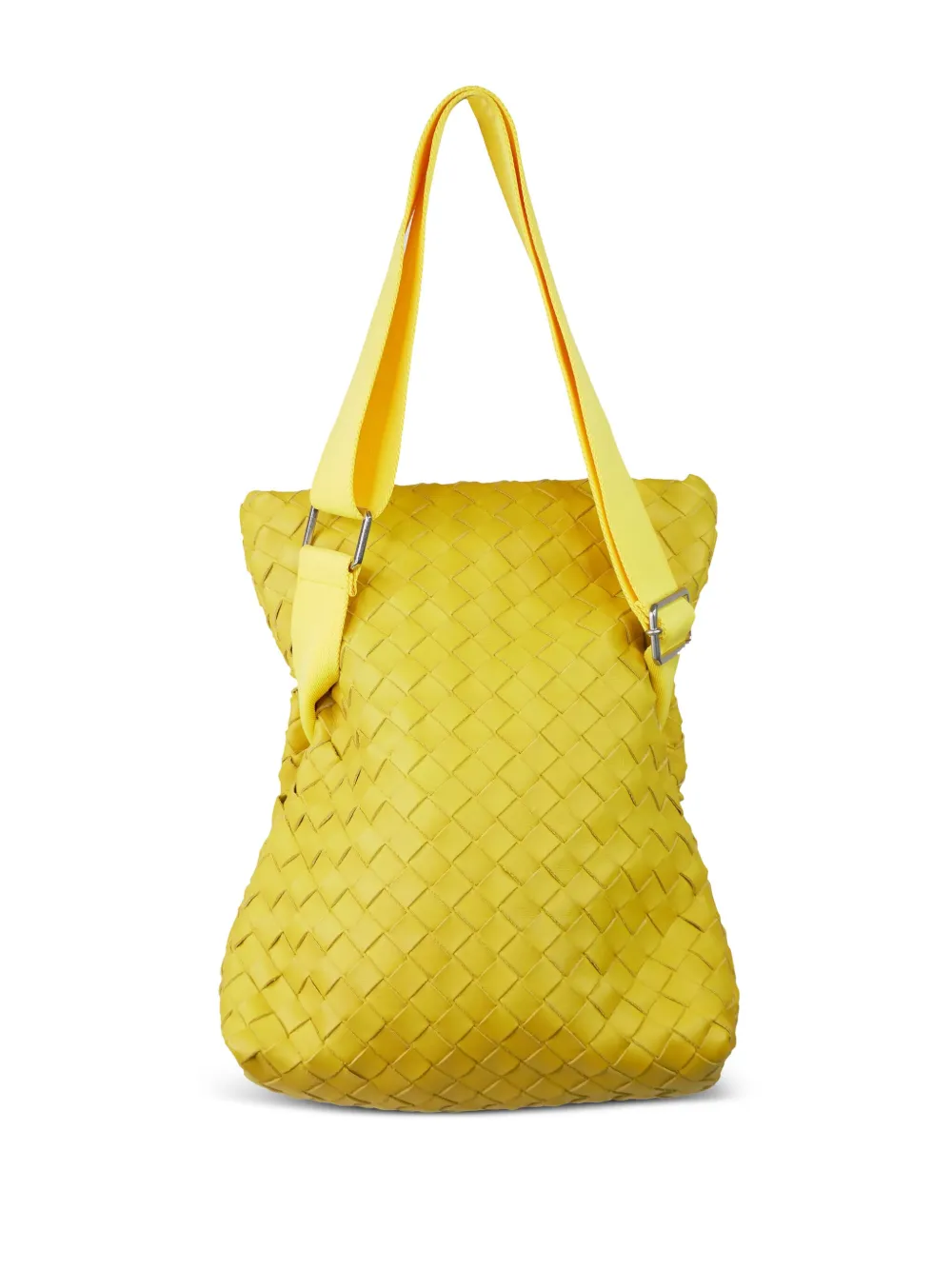 Bottega Veneta Pre-Owned Intrecciato open top tote bag - Geel