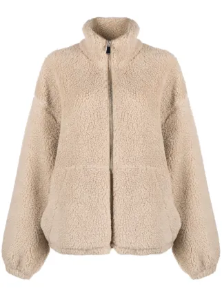There Was One teddy fleece zip up Jacket Farfetch
