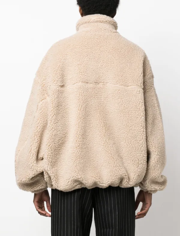 Zip up 2025 teddy bear jacket