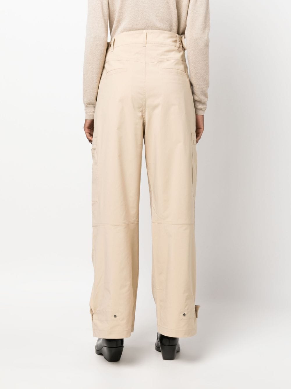 Shop There Was One Wide-leg Cargo Trousers In Neutrals