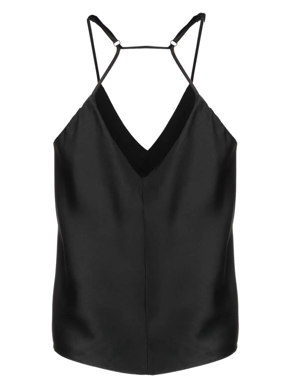 There Was One satin slip top - Zwart